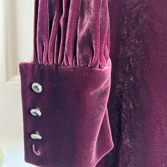 Ralph Lauren Red Sheath Cocktail Dress with Bishop Sleeves - Picture 5 of 7